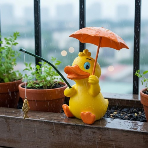 Figurine canard jaune - canard,