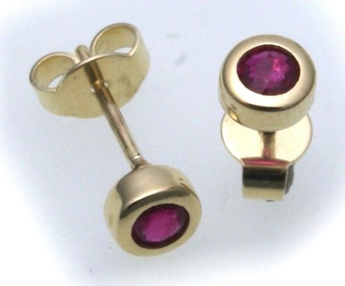 Boucles oreilles rubis or - boucles,
