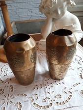 Paire de vases / dinanderie