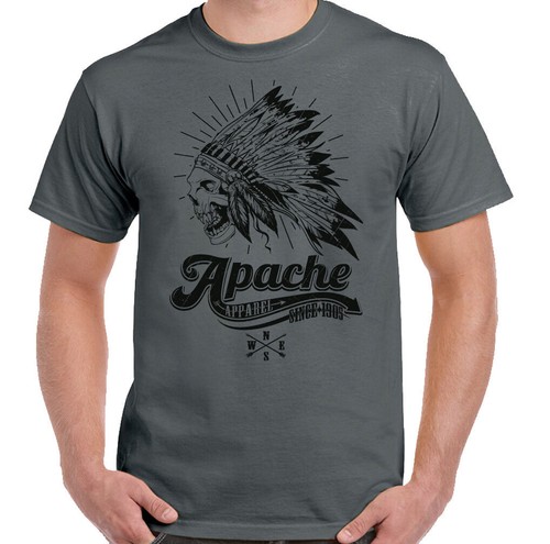 Indien crâne shirt apache - indien,