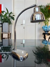 Lampe De Bureau Vintage Métal chromé - Atelier Design Industriel XXe siècle