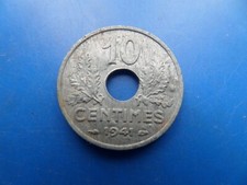 10 Centimes 1941 Fautée , 10