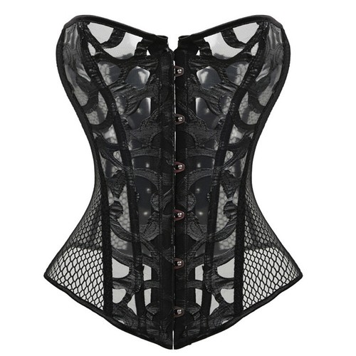 Femme résille bustier corset - résille,