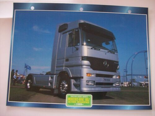 Carte fiche camion tracteur - fiche,