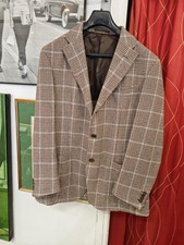 Veste blazer homme Tombolini 700€ laine Prince de Galles taille EU 56 ( XL /XXL )