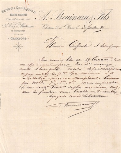 1885 vins eaux de - &,