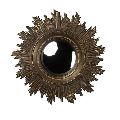 Miroir convexe soleil doré