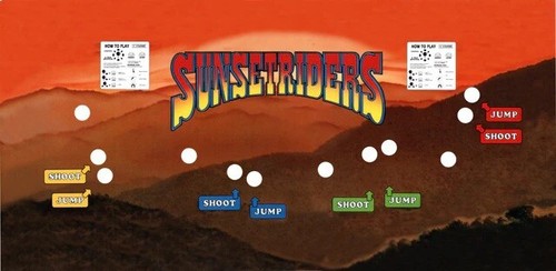 Sunset riders arcade control - arcade,