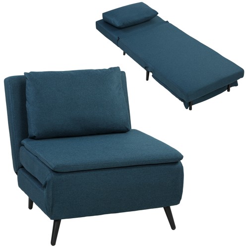 Homcom fauteuil convertible - fauteuil,