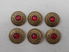 Lot de 6 Boutons vintage en