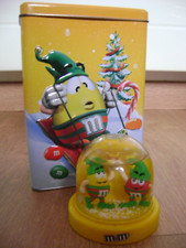 Boule A Neige + boîte M&M's Noël Collection Très Bon État