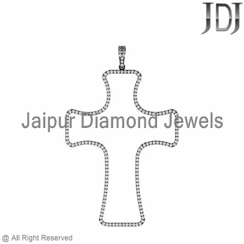 Pendentif croisé diamant - pendentif,