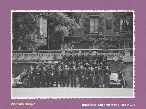 Tirage 1950 sapeurs - tirage, sapeurs-pompiers