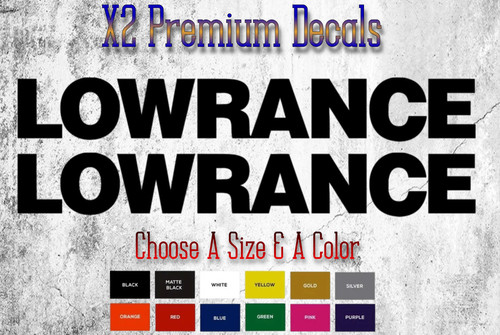 Lowrance logo decal sticker - logo,