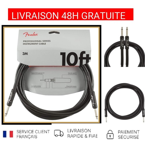 Câble guitare fender pro - fender, 3m
