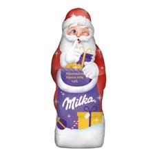 Milka Père Noël Figurine Creuse En Chocolat Au Lait Des Alpes 175G