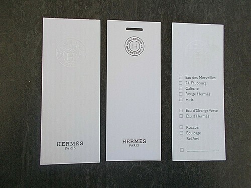 Cartes parfumées hermès - cartes,