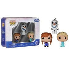 Figurine Pop Tin Funko - Disney - La reine des neiges Olaf, Elsa, Anna