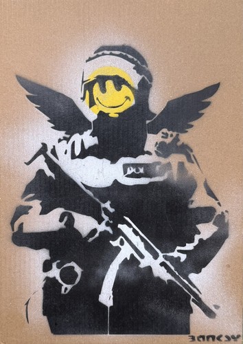 Pochoir banksy original