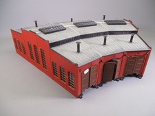 LQ1197 MARKLIN 72884 Train Ho 1/87 Maquette montée Hangar rotonde 3 locomotives