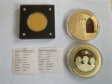 superbe piece en or 1/200 once 24 carats gold oro + piece