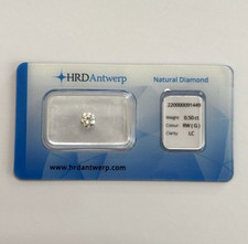 Diamant 0.50 Ct G IF LC Certificat HRD Certifié Rapport De Diamant 220000091449