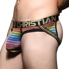 ANDREW CHRISTIAN Jockstrap Almost Naked Greek God Arc-En-Ciel