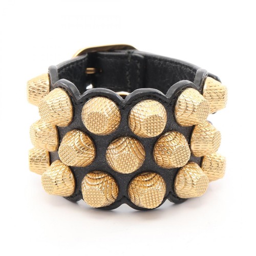 Bracelet clous balenciaga cuir - bracelet,