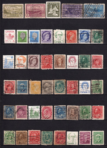 Lot timbres canada - lot,