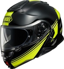 Casque Helmet Moto Moduler Shoei NEOTEC 2 Séparation TC 3 Noir Jaune Fluo TG S