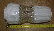 TULIPE verre  blanc LUSTRE