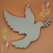 Pendentif Commémoratif Colombe Blanche – In Memoriam François 1936-2025