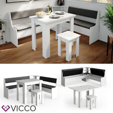 Ensemble table et bancs en angle Vicco Roman, banc de cuisine, banc en angle