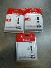 Lot de 2 Cartouches imprimante Canon 550XL + 1 noire 550 (Occasion)