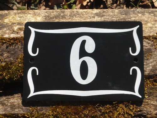 Plaque emaillee numero rue - emaillee, de