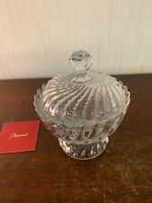 Confiturier bambou en cristal de Baccarat