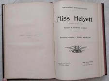 Audran Miss Helyett partition ancienne reliée chant piano