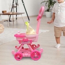 Poussette de poupée pour bébé de 1, 2 et 3 ans, cadeau de vacances, jouet