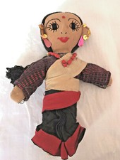Poupée Ethnique Tissu Vintage