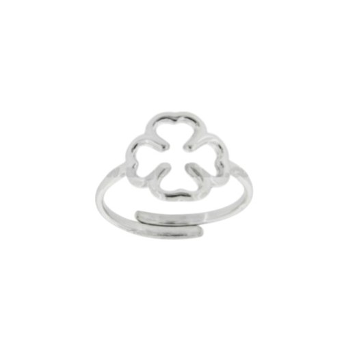 Bague contour trèfle - trèfle, quatre