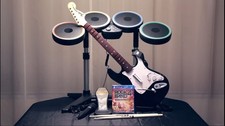 BUNDLE Rock Band 4 pour PlayStation 4, 5, PC / kit batterie + guitare +...