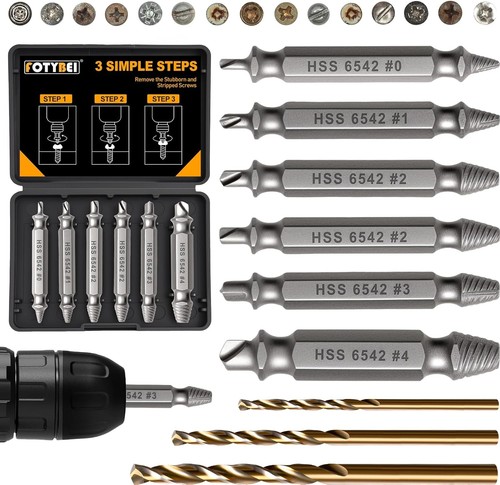 Piece broken screw extractor - screw,