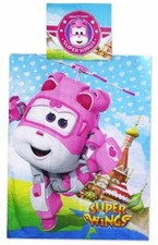 Parure de lit housse de couette SUPER WINGS 1 personne coton