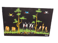 ANCIEN TABLEAU PEINTURE SCÈNE