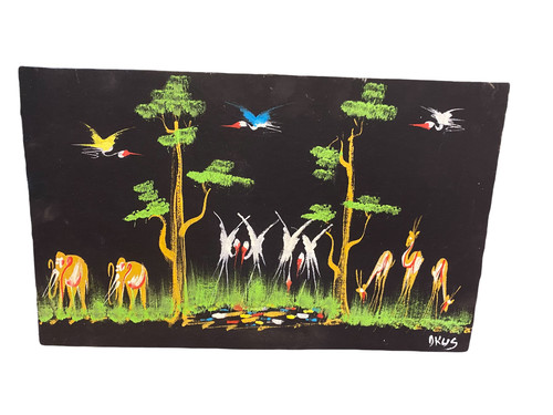 Ancien tableau peinture scène - peinture,