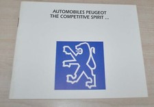 1993 Peugeot History Brochure