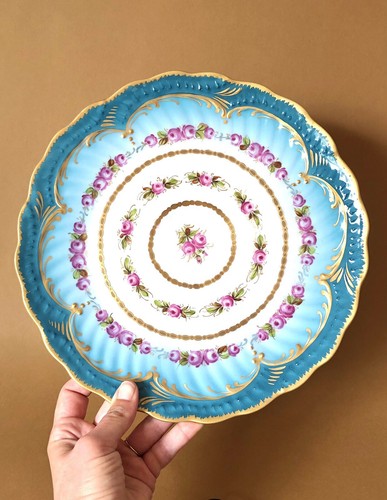 Superbe plat porcelaine - en, de