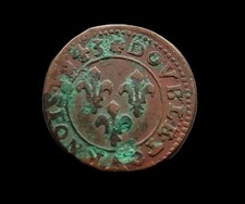 Louis XIII - Double tournois - 1643 Warin, Sans Different 