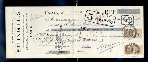 Etab etling fils paris - à,