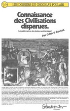 CHOCOLAT POULAIN DOSSIER COMPLET CONNAISSANCE DES CIVILISATIONS DISPARUES